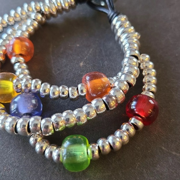 MULTIVITAMIN • Bohemian Bracelet • Silver and Glass Beads - Picture 4 of 15